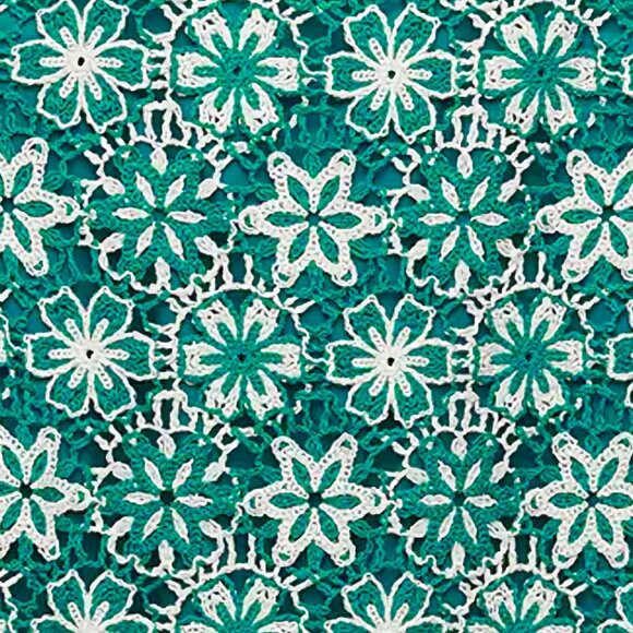 New ZARA Crochet Floral Green Mini Dress, size XS - Picture 8 of 16